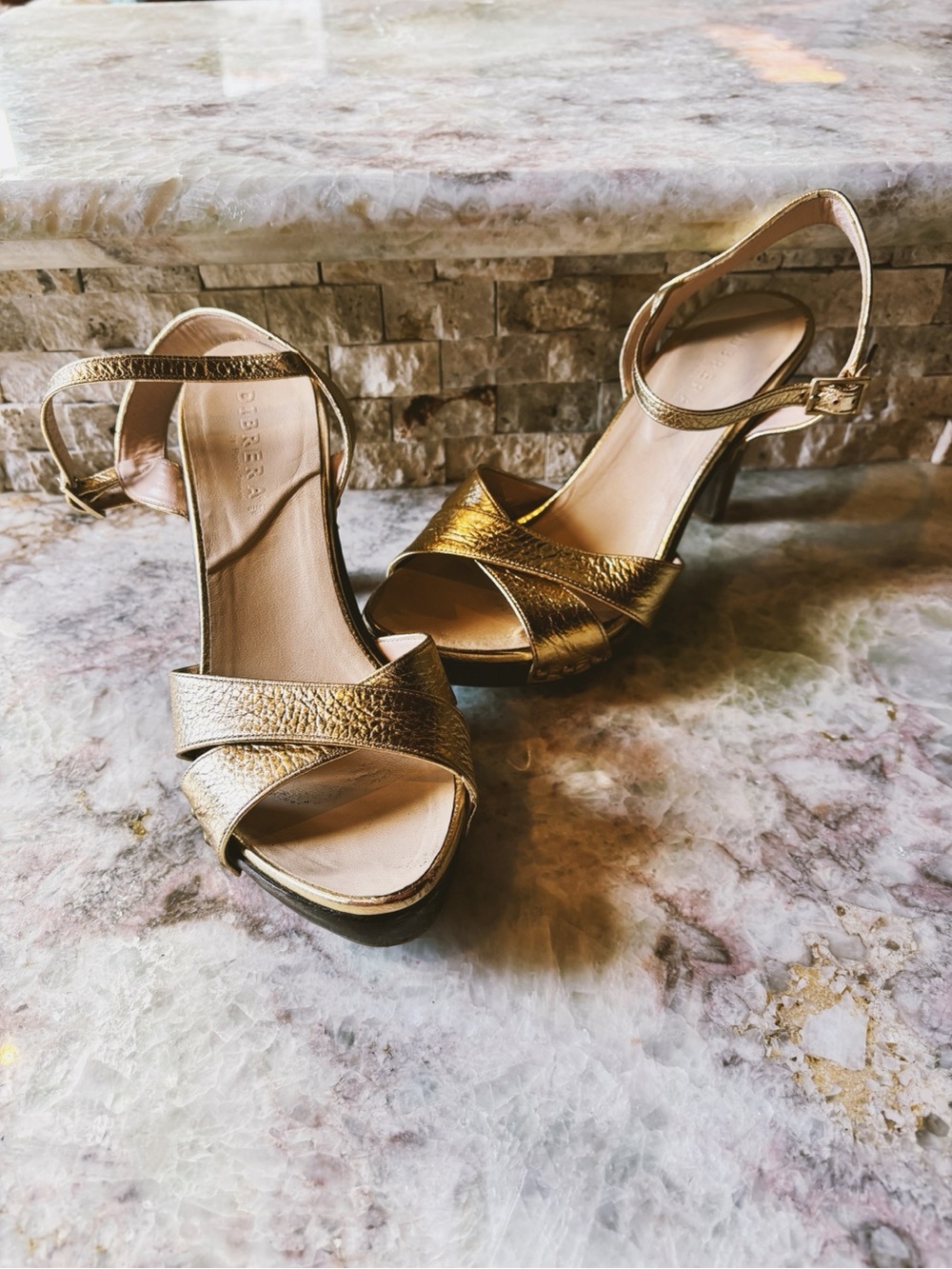 Gold Metallic Women's Heels